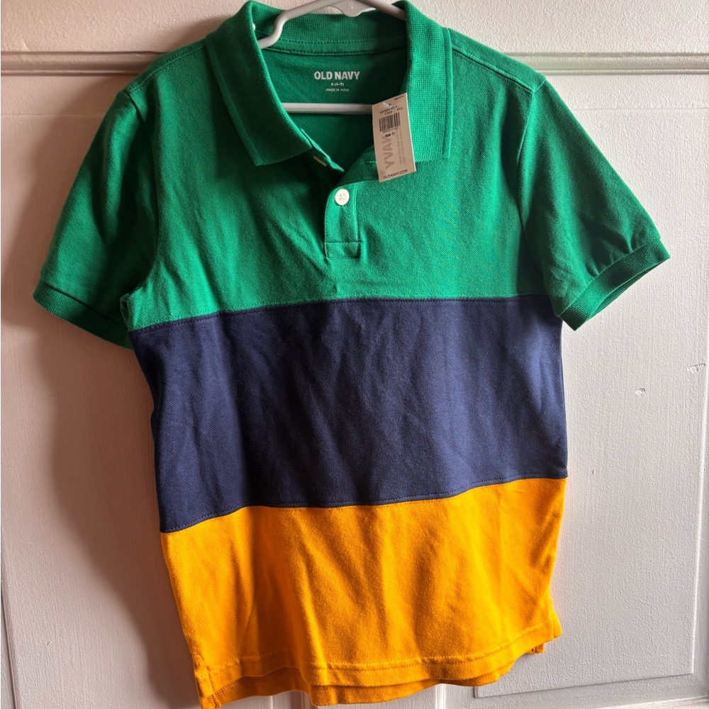 OLD NAVY Color Block Pique Polo
